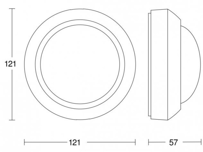 Steinel Bewegungsmelder IS 360-3 weiß, 360° PIR Sensor, 12 m Reichweite, 006532